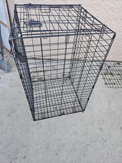 Large Black Wire Dog Crate 36 inch with tray