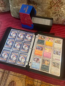 Pokémon Card Collection Binder and  600 total cards Box