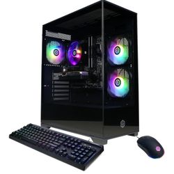CyberPowerPC Gamer Master Gaming PC, AMD Ryzen 5 5500 3.6GHz, Radeon RX 6400 4GB, 16GB DDR4, 500GB PCIe Gen4 SSD, WiFi Ready & Windows 11 Home (GMA310