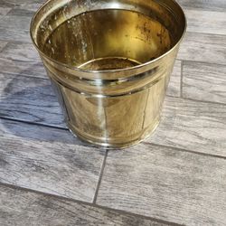 Large brass 10.5" Bohemian Style planter