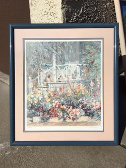 BONNIE GREGORY LIMITED EDITION Laguna Beach 186/490 LITHOGRAPH FRAMED,SIGNED🎨
