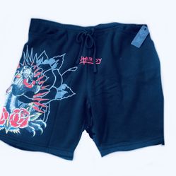 ed hardy fleece shorts