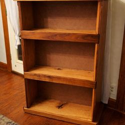 White Oak And Walnut Bookshlef
