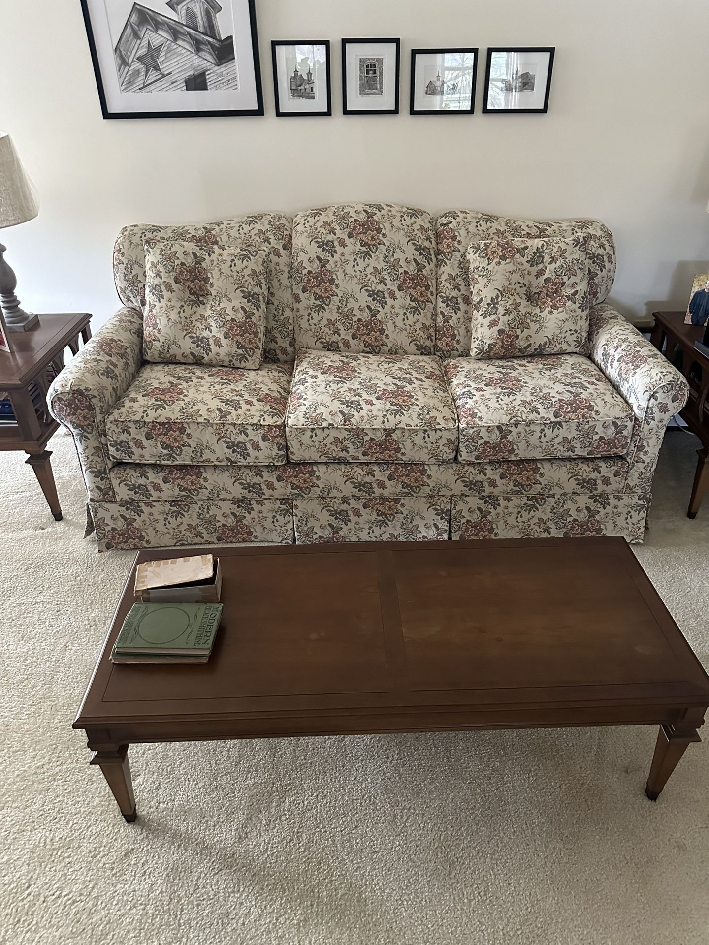 Coffee Table And Matching End Tables