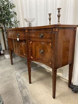 Wooden vintage  long sideboard/buffet