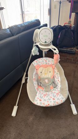 Ingenuity InLighten Elephant Soothing Baby Swing