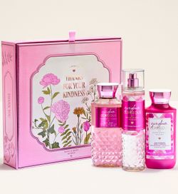 Bath And Body Gift Set Gingham Mothers Day