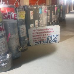 WATER HEATERS. WARRANTY AND INSTALLATION INCLUDED $350