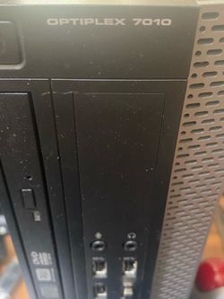 Dell desktop optiplex 7010 computer and wireless Dell keyboard and mouse mouse in great works