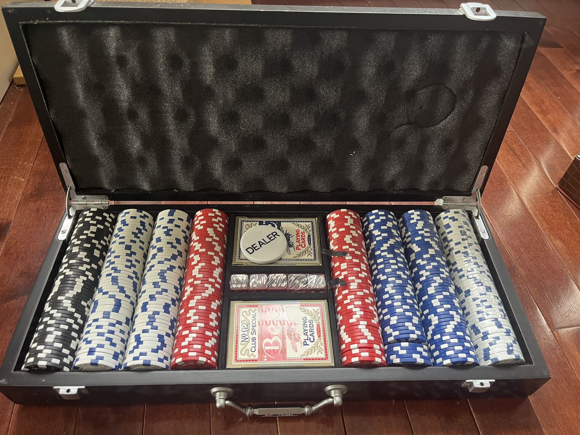 Poker Set In Metal Case- Not Free. $79