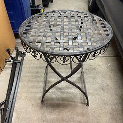 Metal Garden Folding Table