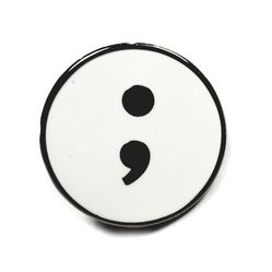 Semicolon Project Suicide Awareness Lapel Pin