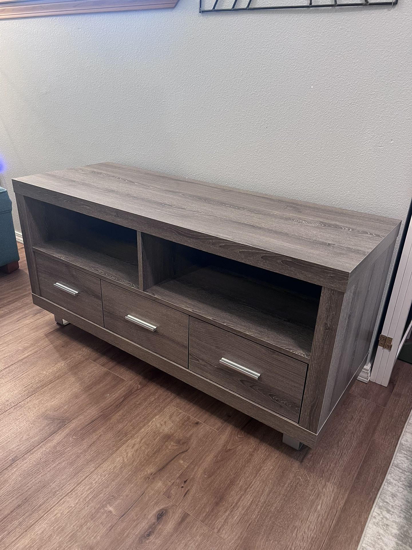 TV Stand With 3 Storage Drawers