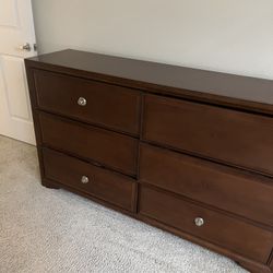 Pecan Brown Wood Dresser