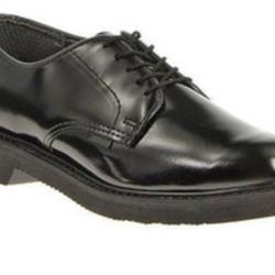 Bates Lites Leather Oxford Gloss, Black. 14 3E, Postal Approved 