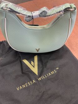 Vanessa Williams Mint Green Crescent Shoulder Bag