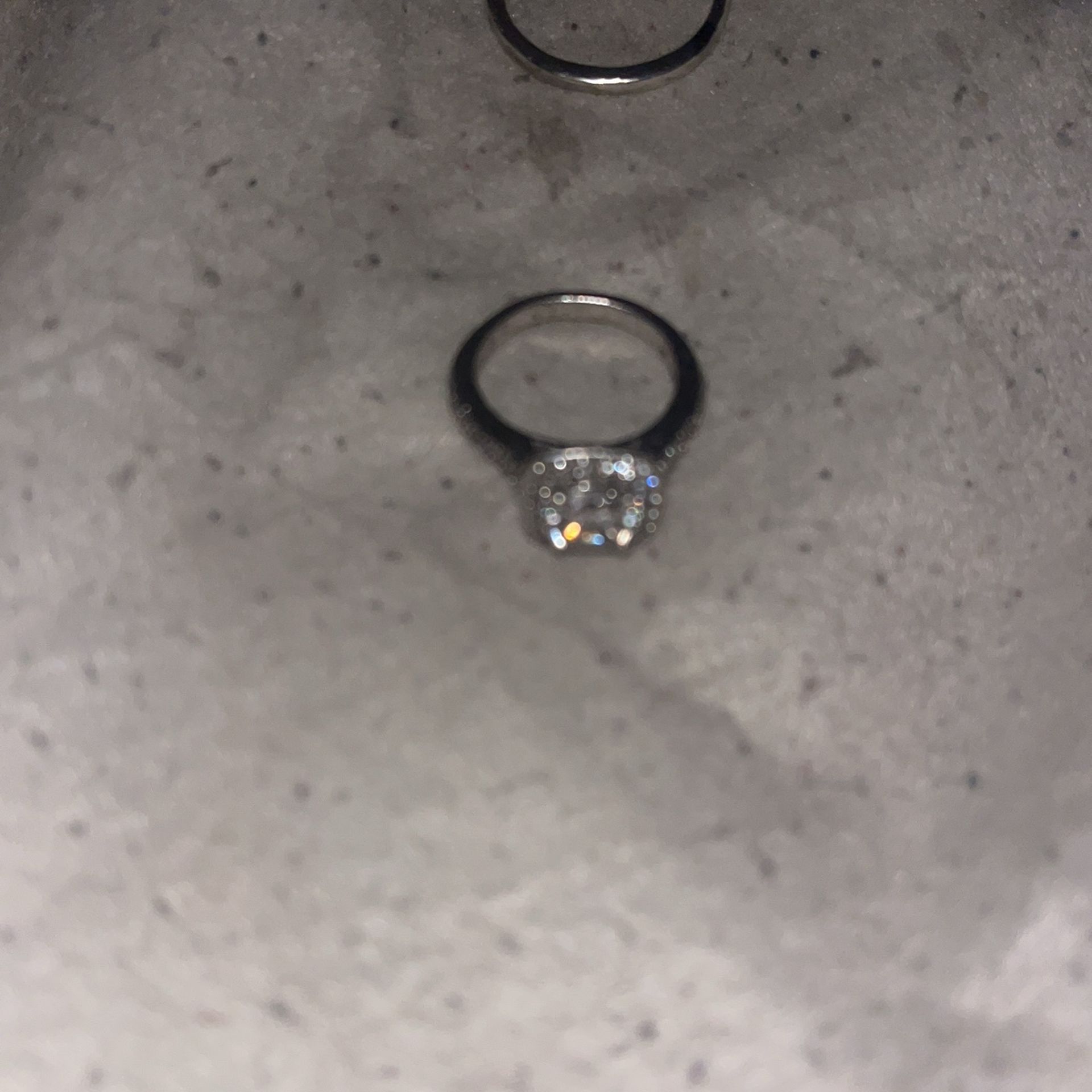diamond engagement ring CZ925 sliver w diamonds