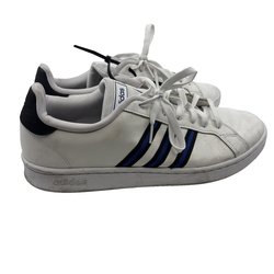 Adidas Grand Court Sneaker White/Core Black/Team Royal Blue men's size 13