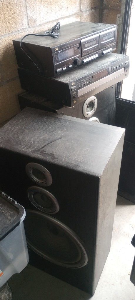 Stereo System With Speakers,(AS,IS).