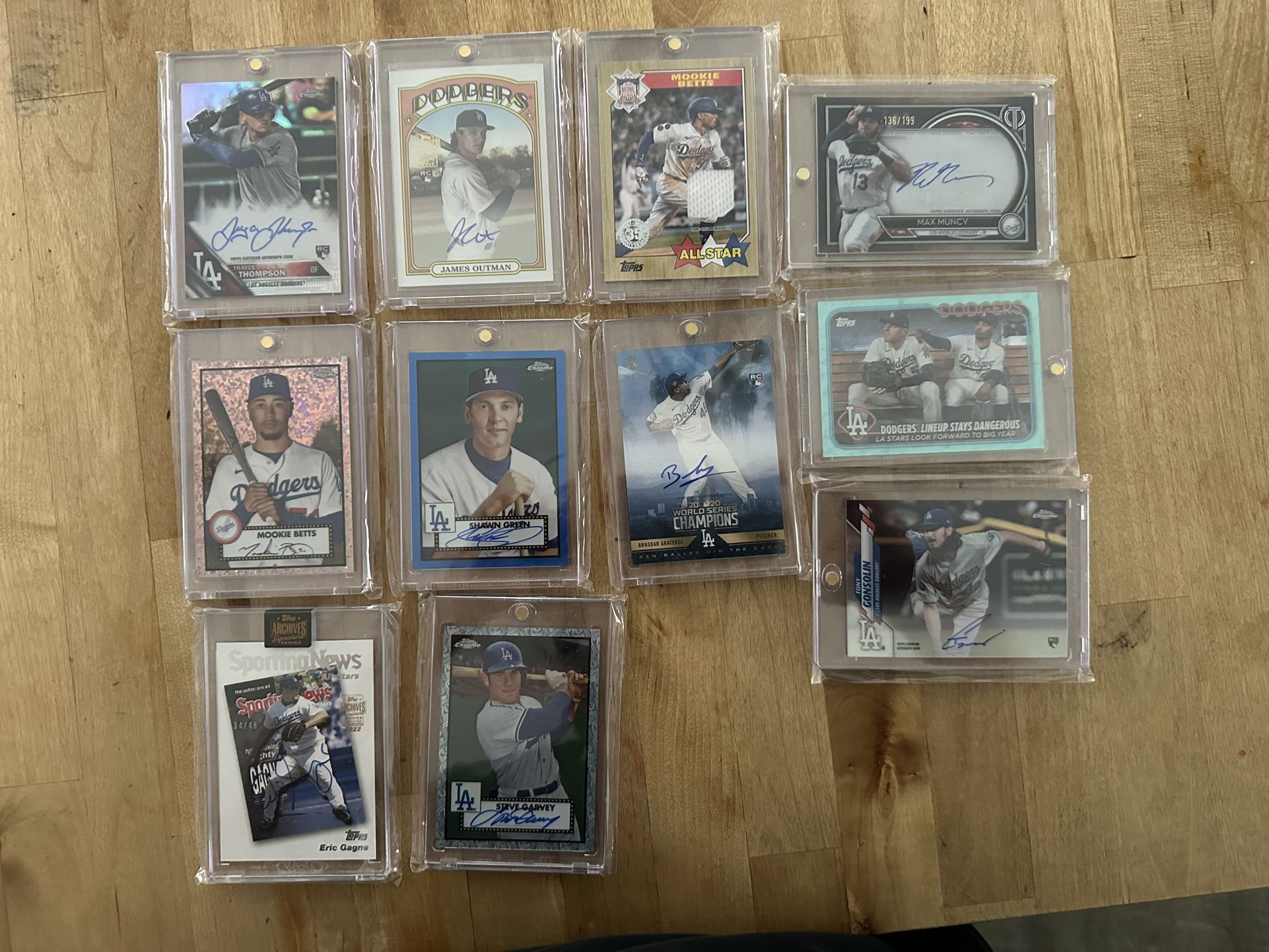 Dodgers Baseball Cards Lot