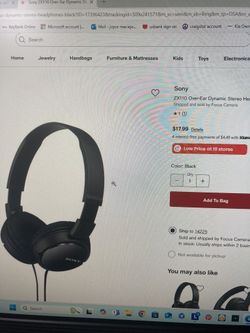 Sony Headset. I Phone I Pad