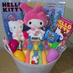 MY MELODY EASTER BASKET. ( PICK UP IN MODESTO.)
