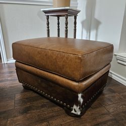 Leather Ottoman 