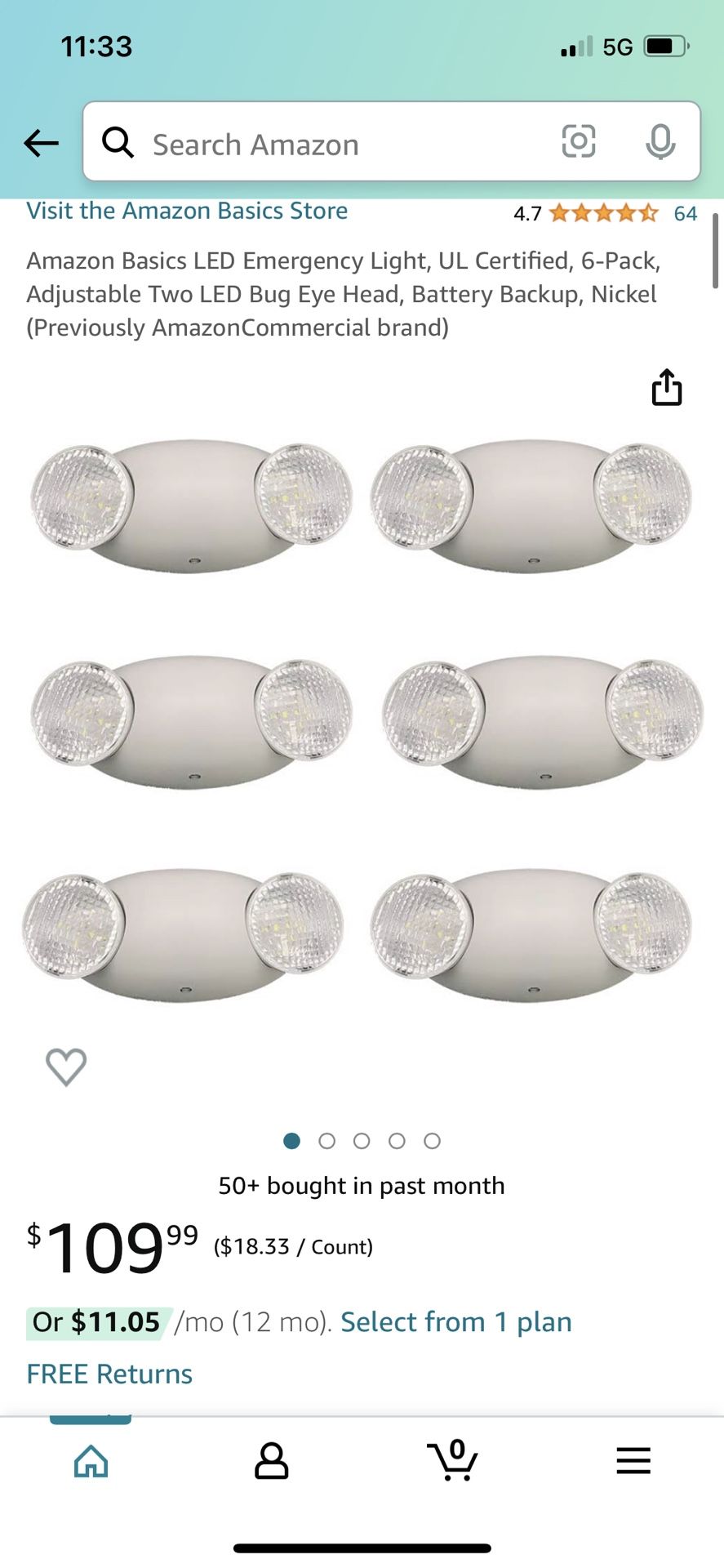 Amazon Basics LED Emergency Light 12pack