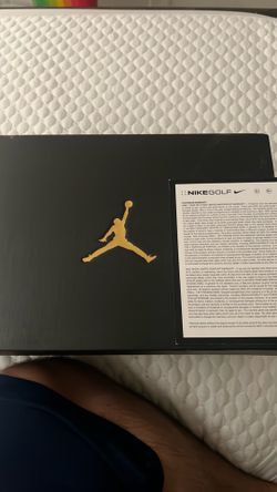 Size 10 Brand New - Air Jordan 1 Low G Golf Shoes - White/Silver