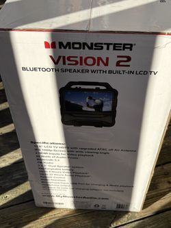 Monster Vision 2 | Portable Entertainment System, 15.6” Full HD Screen, 60W