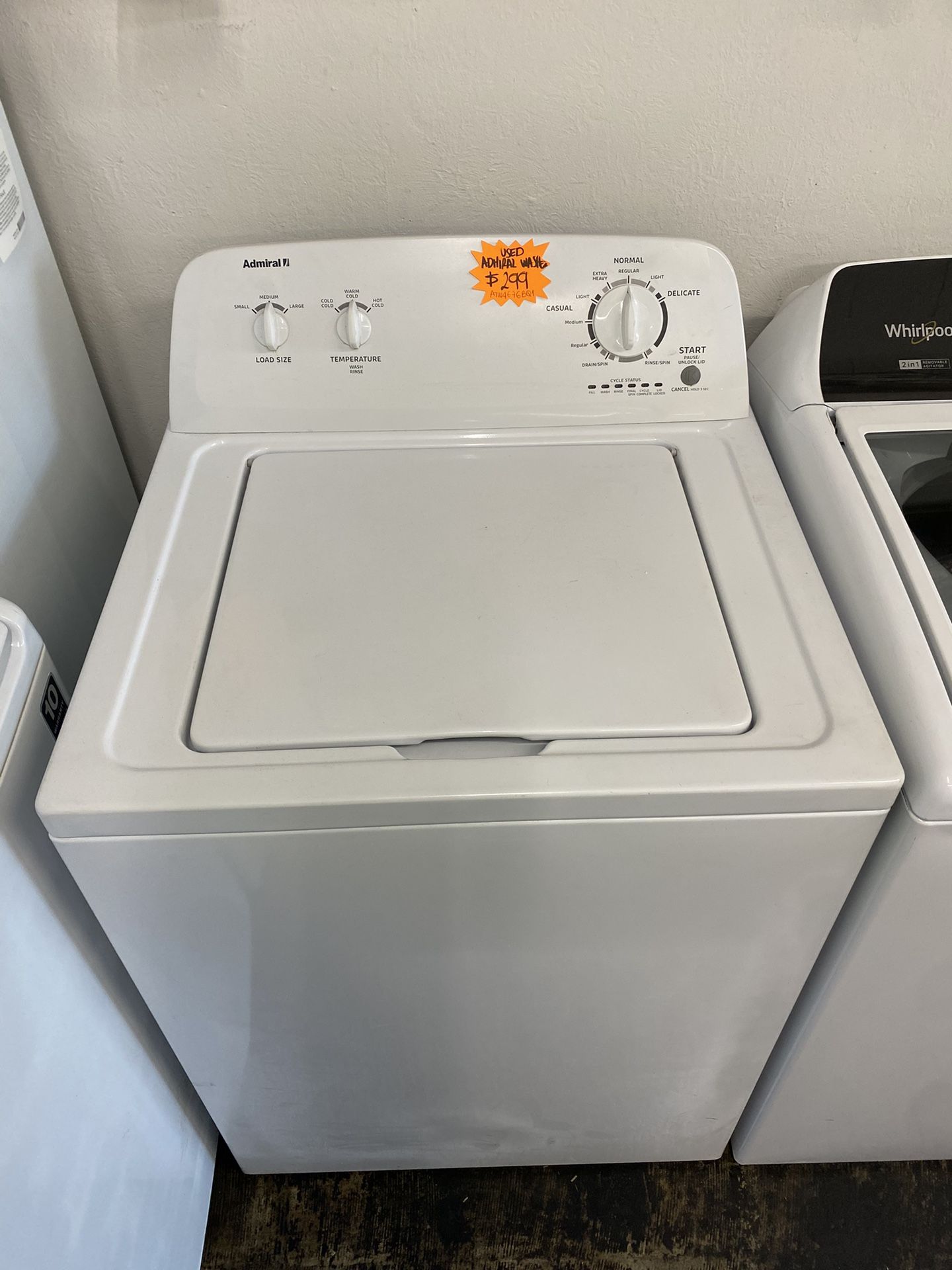 Used Admiral Washer