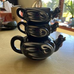 Vintage Set 3 Black Duck 