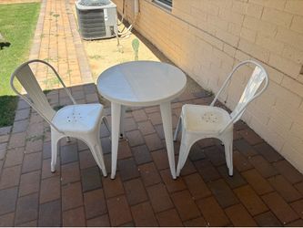 Patio table and chairs