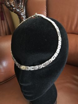 Sterling Silver Choker Necklace