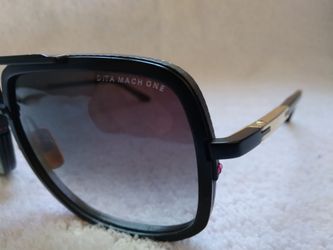 Dita Mach One Authentic Gold Black Luxury Sunglasses