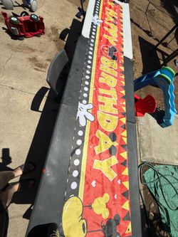 Huge Mickey Mouse Birthday Banner