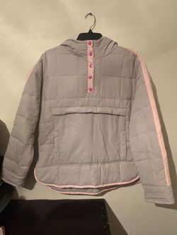 Girls Quilted Pullover Puffer Jacket