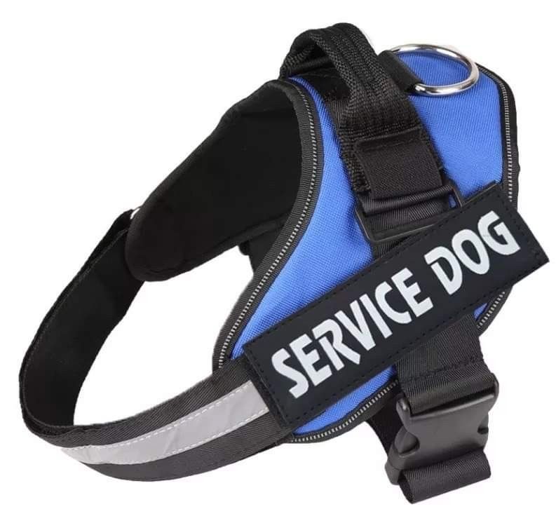 Service Dog Harness Blue Vest BRAND NEW All Sizes XS S M L XL XXL