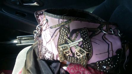 Real tree camo purse