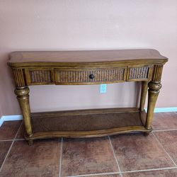 Wood Console / Sofa Table with Drawer & Shelf – 52” Wide