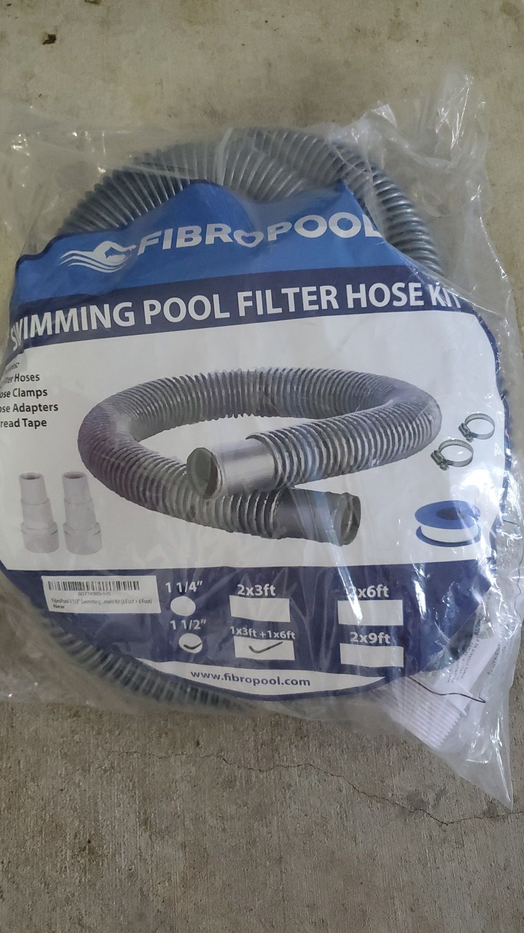 Fibropool hose filter kit