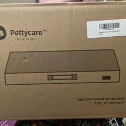 PettyCare Egg Crate Foam Pet Bed— BRAND NEW IN BOX  