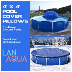 NEW 4'x4' Pool Pillows for winterizing an above-ground Pool