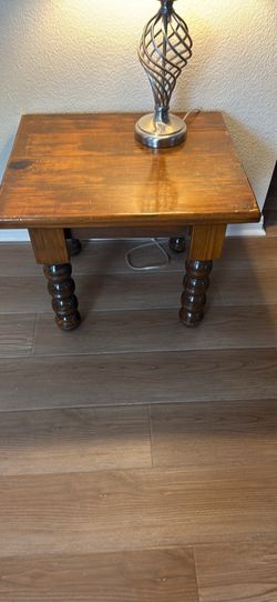 Solid Wood End Table