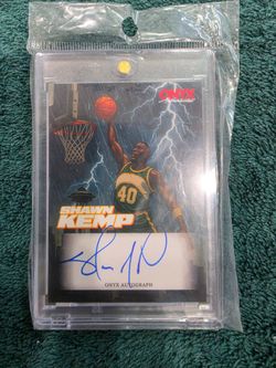 Shawn Kemp Onyx Authenticated Autograph Card