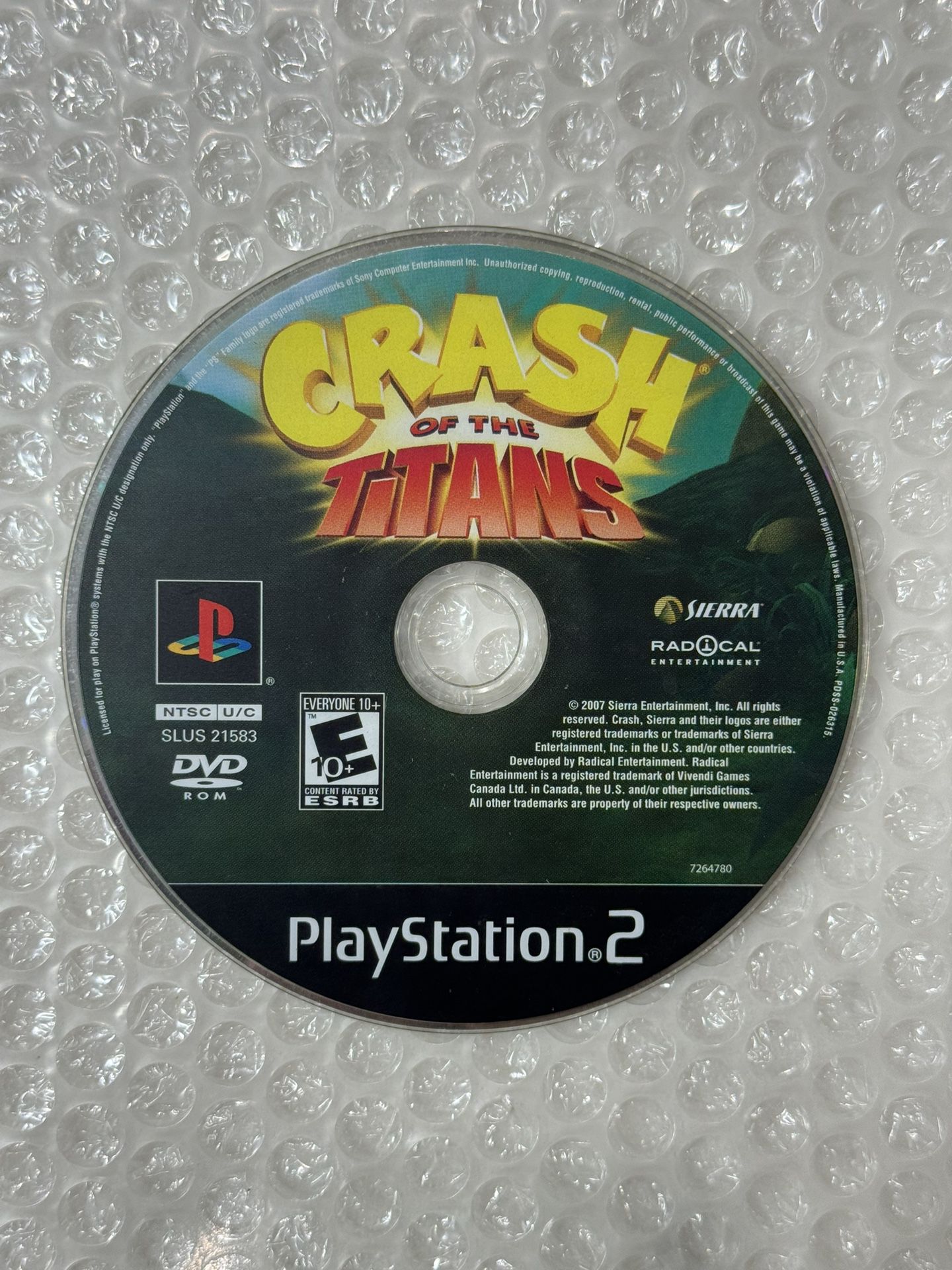 Crash of the Titans Scratch-Less for PlayStation 2 PS2