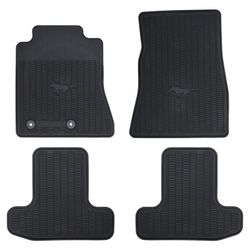 Ford Floor Mat Black Rubber Set Mustang 15-26