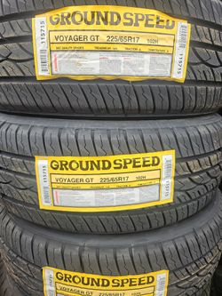 225-65-17 !!! GROUNDSPEED A/S !!! $340 LAS 4 LLANTAS MONTADAS Y BALANCEO INCLUIDO 👌 