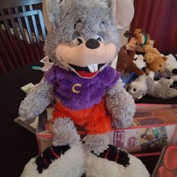 CHUCK E. CHEESE Mascot 22inch 2010 Tall Plush Shaggy Mouse Pre Owned  Adult Owned  In Good Condition  COLLECTIBLES 