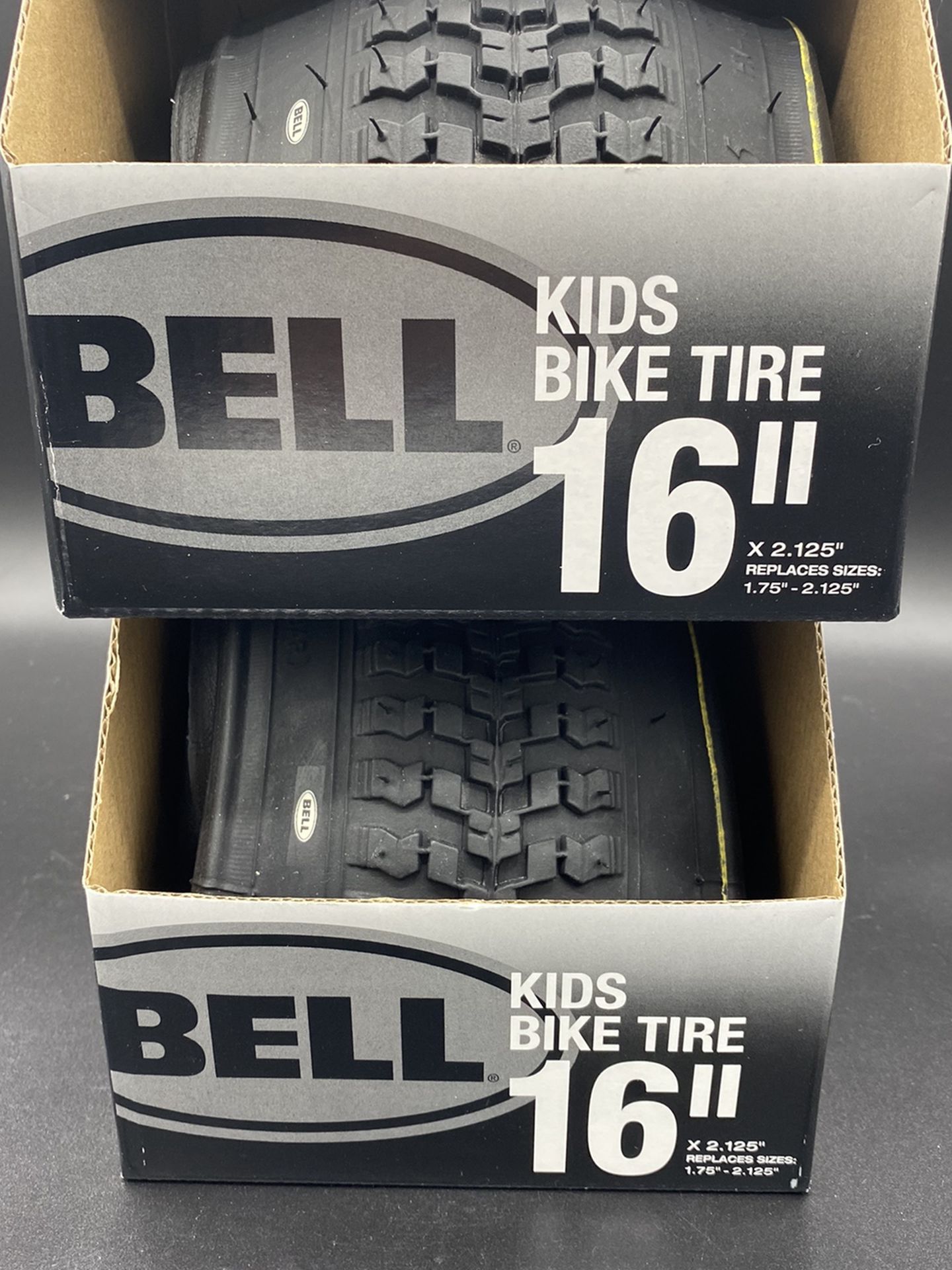 Two NEW Bell Kids Bike Tire (2X) 16” X 2.125” Replaces Sizes:1.75”-2.125” Black